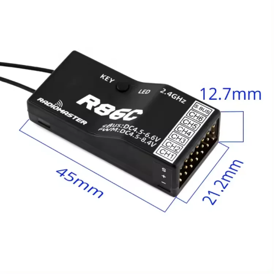 Récepteur multi-protocole Radiomaster Offres Spéciales R81 R84 R86 R86C R88 4CH 6CH 8CH Récepteur SBUS RSSI pour FRSKY D16 TX16S SE RC FPV